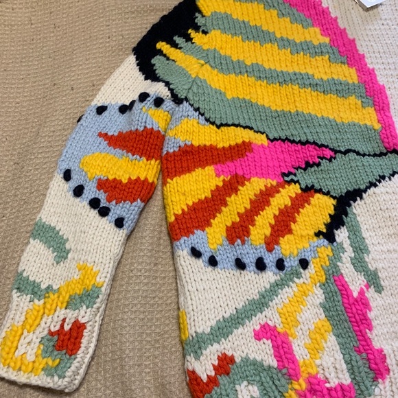 ⛔️SOLD⛔️Auth.TORY BURCH 100% eco wool handknit sweater - Picture 3 of 14